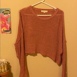 Orange Slouchy Sweater Top Size Small